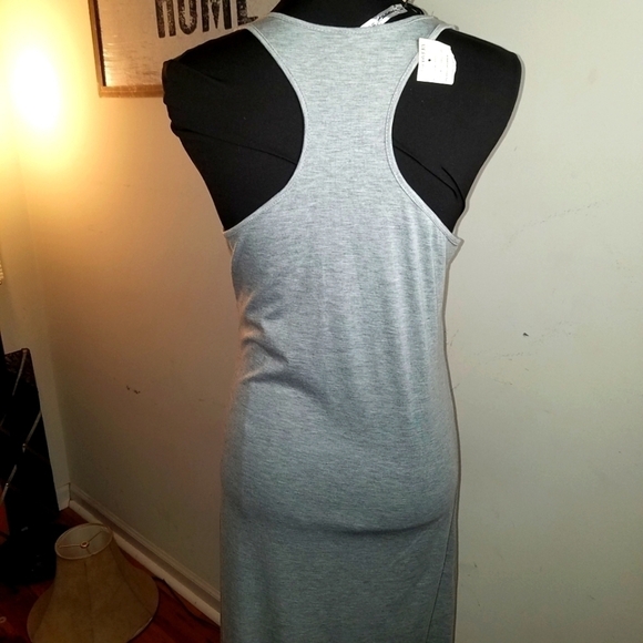 Maxi Gray Dress with Size Large New - Picture 4 of 6